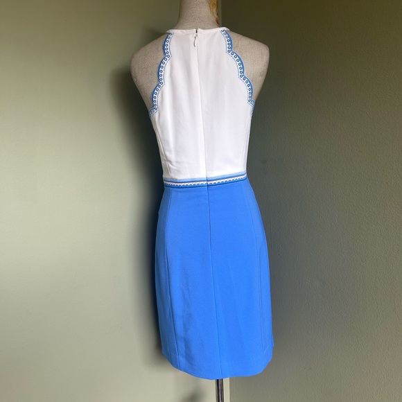 Lilly Pulitzer Blue and White Halter Dress - Picture 2 of 10